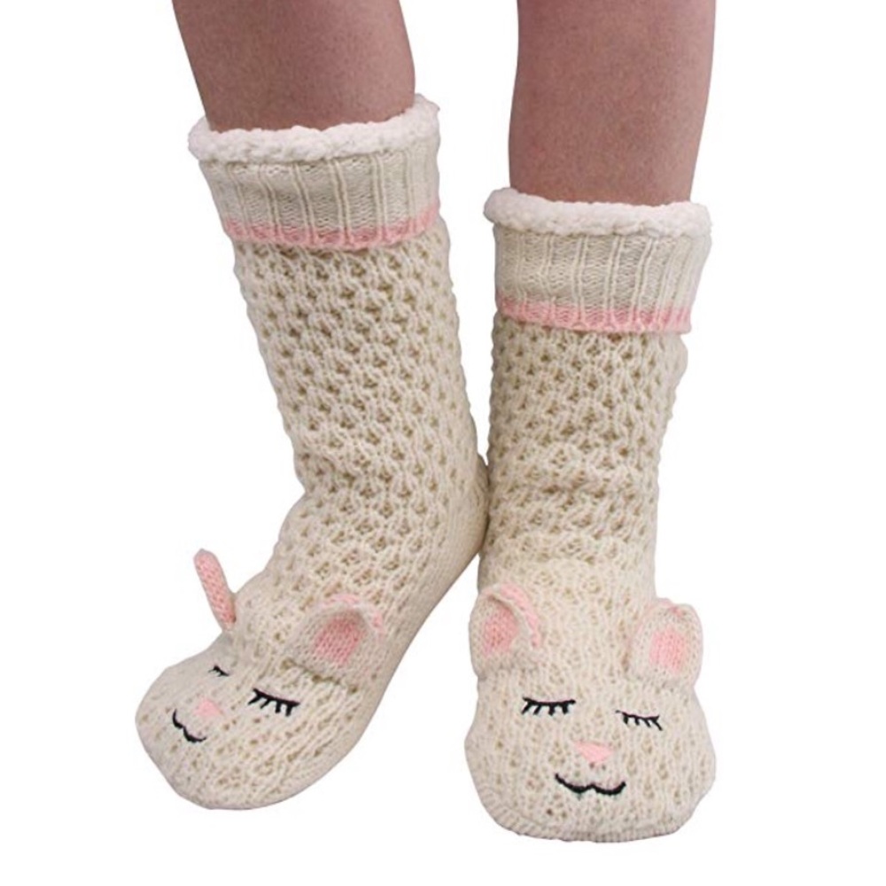 New in package Jane & Bleecker 2 pr slipper socks